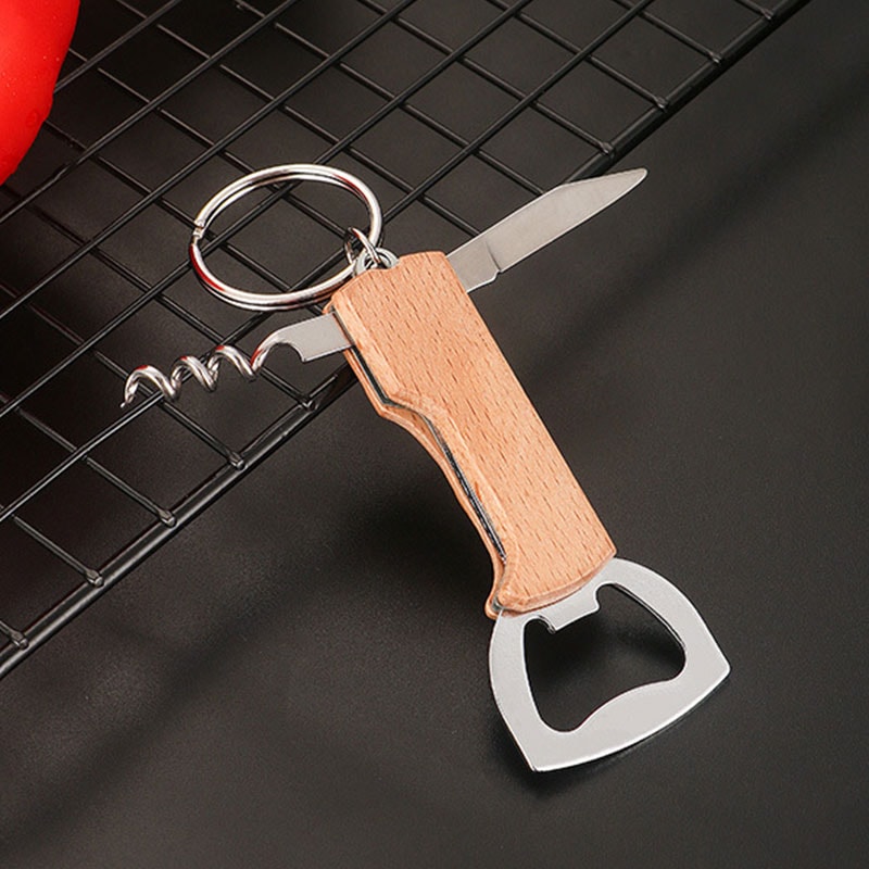 Premium Wooden Bottle & Wine Opener Set for Home & Parties