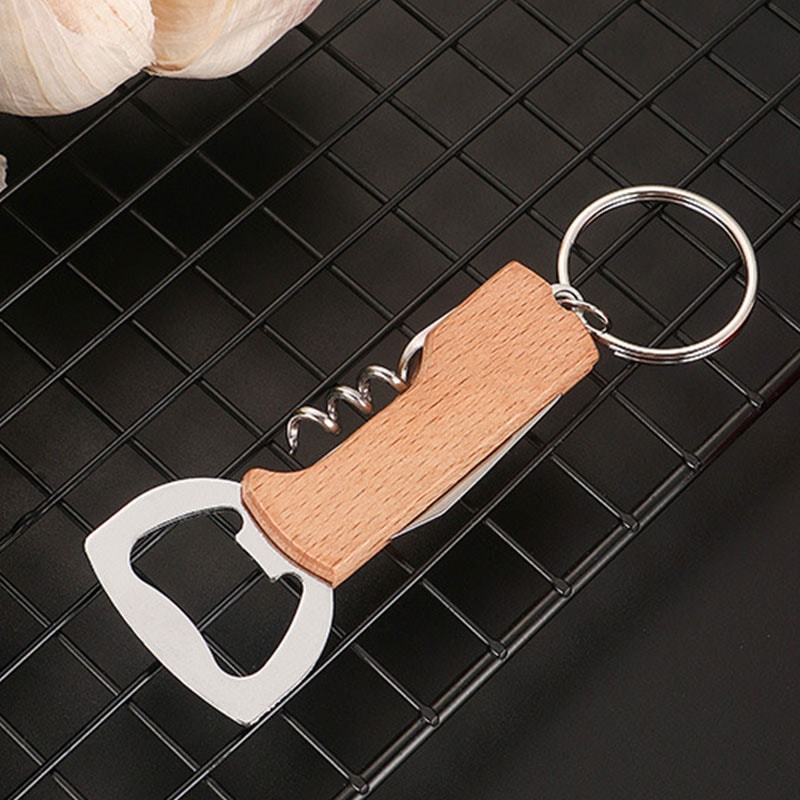 Premium Wooden Bottle & Wine Opener Set for Home & Parties