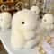 Fluffy Cartoon Rabbit Keychain Pompon Bunny Charm For Bag Or Car 4