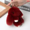 Fluffy Cartoon Rabbit Keychain Pompon Bunny Charm For Bag Or Car 6