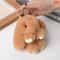 Fluffy Cartoon Rabbit Keychain Pompon Bunny Charm For Bag Or Car 5