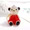 Luxury Rhinestone Mini Bear Keychain For Women Fashion Zinc Alloy Key Ring 3