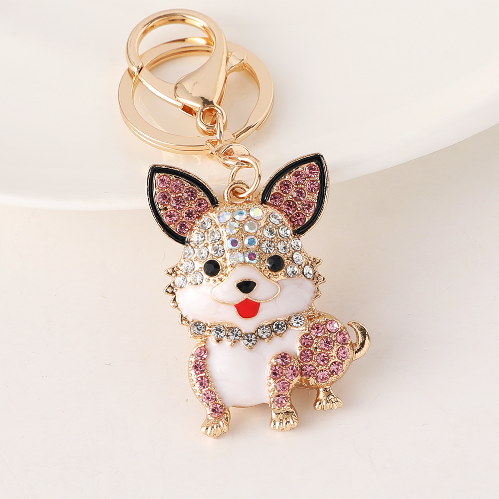 Keychain Handbag Pendant for Women Cute Dog Gift