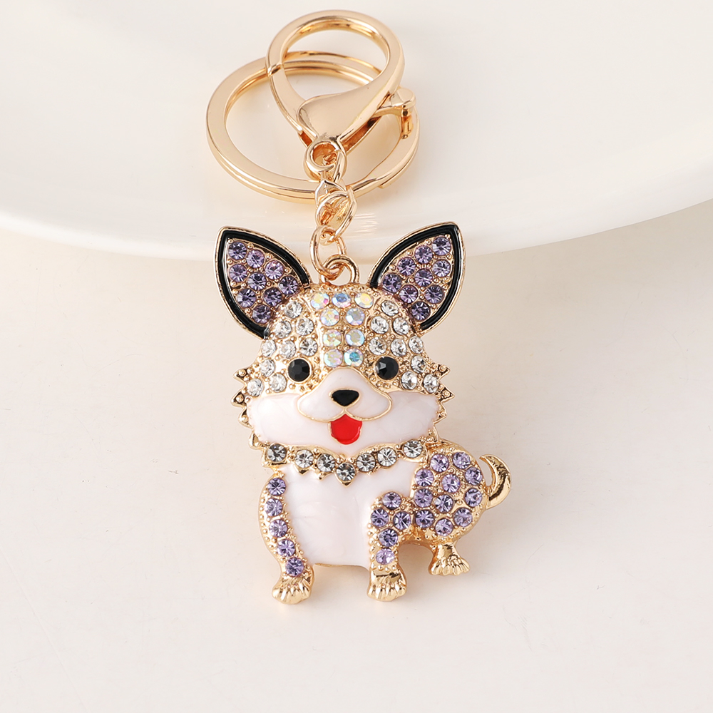 Keychain Handbag Pendant for Women Cute Dog Gift