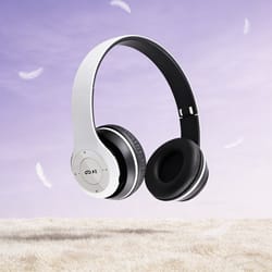 wireless foldable bluetooth headphones with microphone & volume control