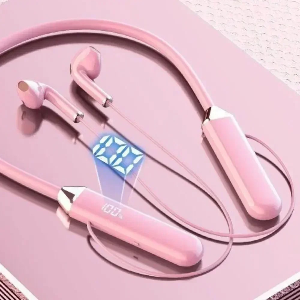 Premium Wireless Neckband Headphones Waterproof Bluetooth Earphones With Mic Stereo Sound 0