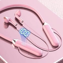 premium wireless neckband headphones waterproof bluetooth earphones with mic & stereo sound