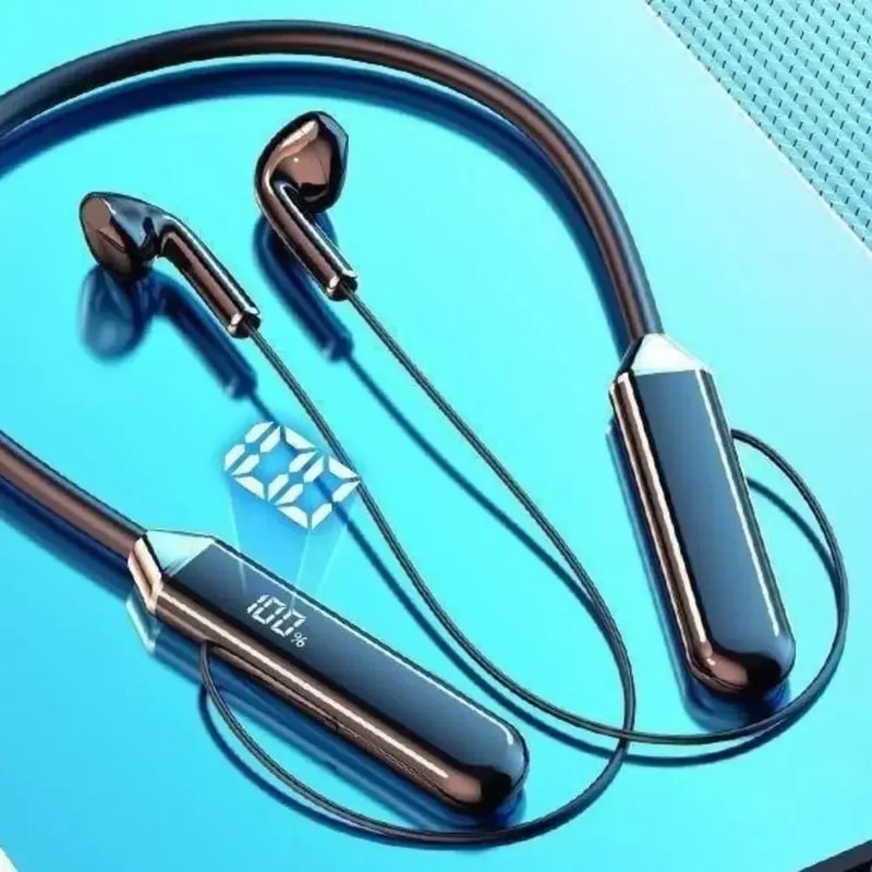 Premium Wireless Neckband Headphones Waterproof Bluetooth Earphones With Mic Stereo Sound 3