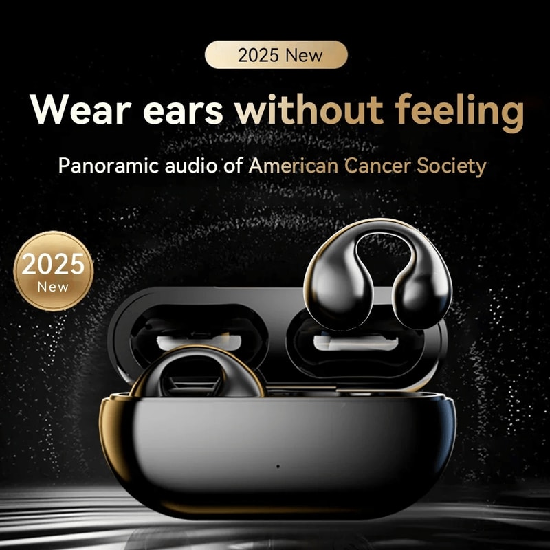 Wireless Bluetooth Earclip Earphones With Charging Case Sport Earbuds With HIFI Sound For Running 0