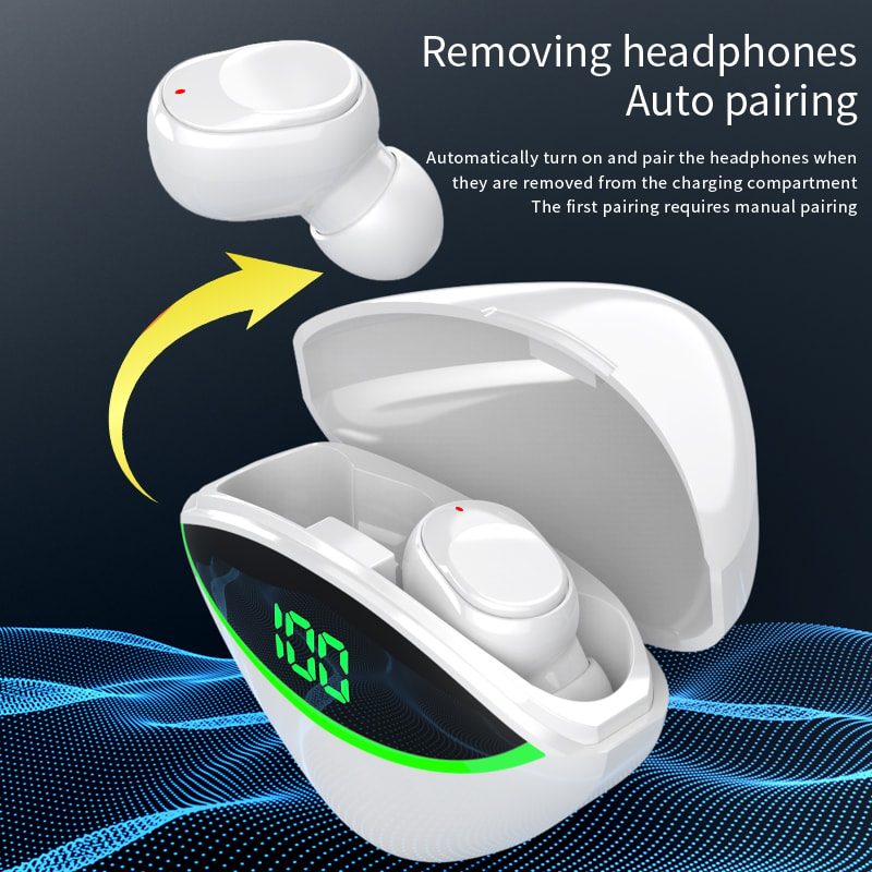 Wireless Bluetooth Earbuds with Stereo Sound & Noise Reduction