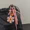 Leather Sunflower Bag Charm Keychain For Women Fashion Accessory Gift 1