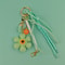 Leather Sunflower Bag Charm Keychain For Women Fashion Accessory Gift 2