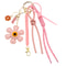 Leather Sunflower Bag Charm Keychain For Women Fashion Accessory Gift 8