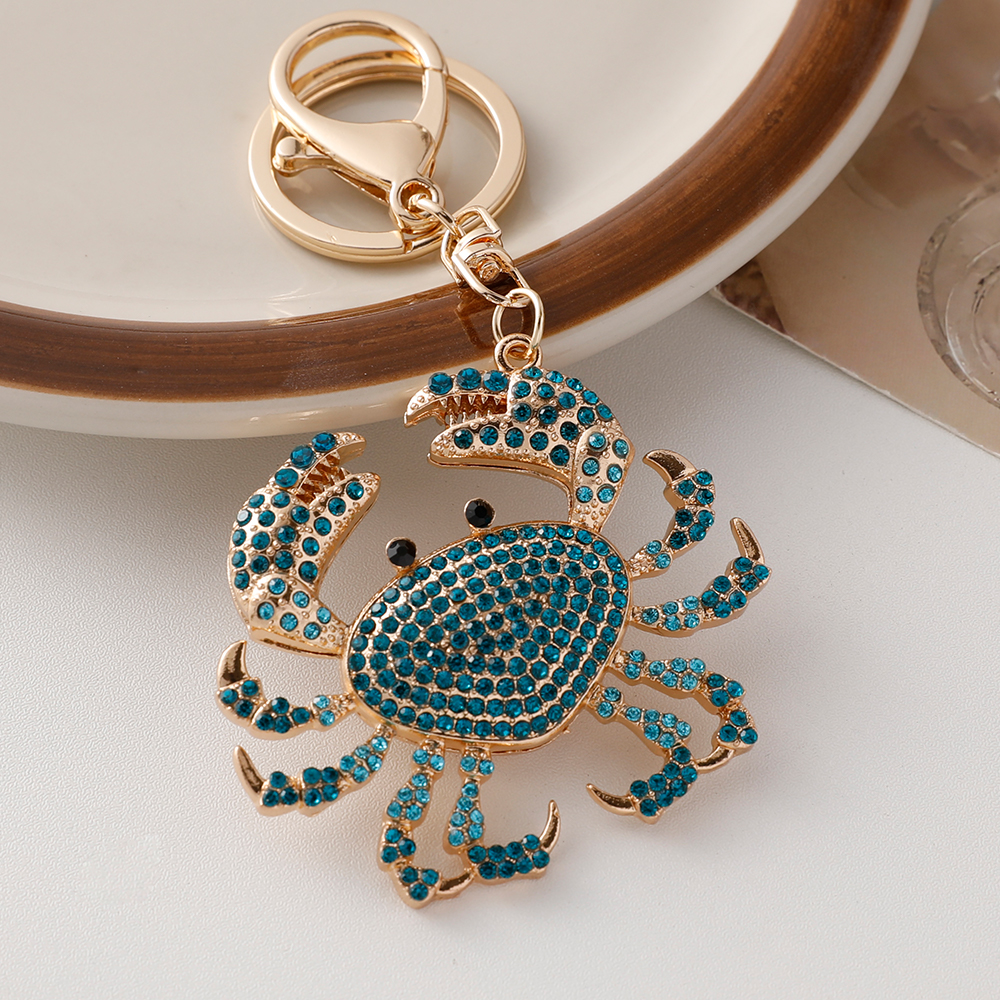 Crystal Crab Keychain Sparkling Beach Souvenir Gift 1