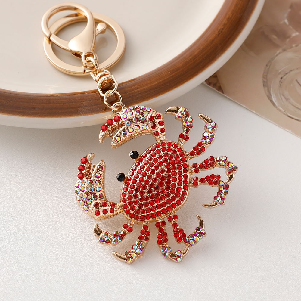 Crystal Crab Keychain Sparkling Beach Souvenir Gift 7