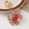 Crystal Crab Keychain Sparkling Beach Souvenir Gift 7