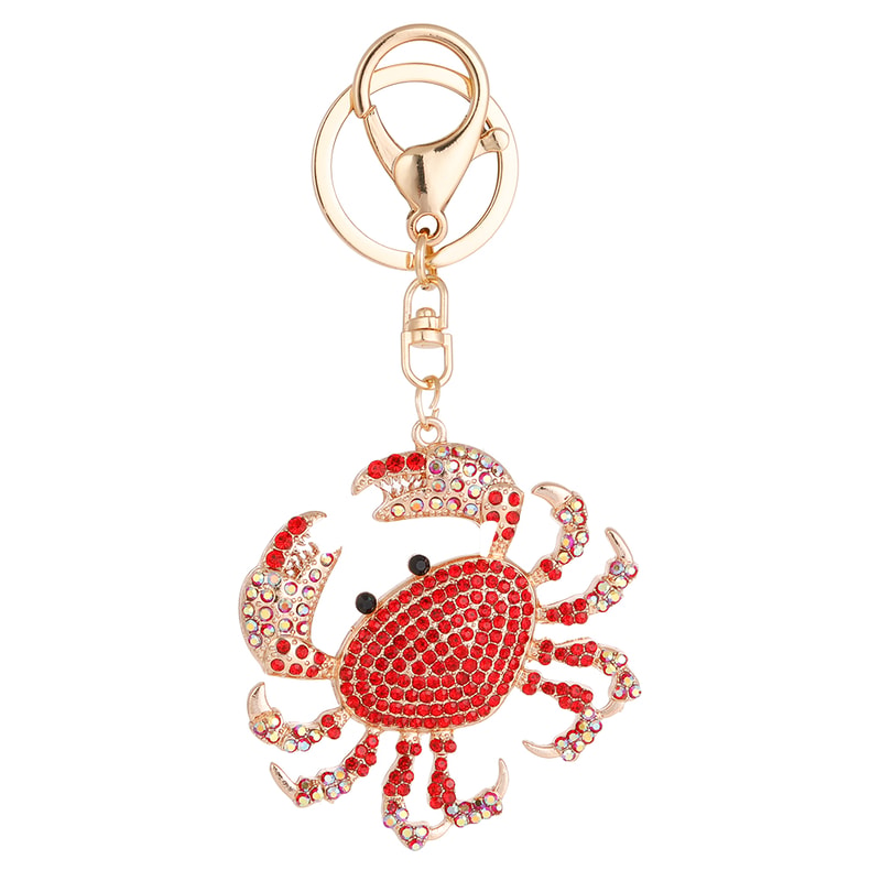 Crystal Crab Keychain Sparkling Beach Souvenir Gift 5