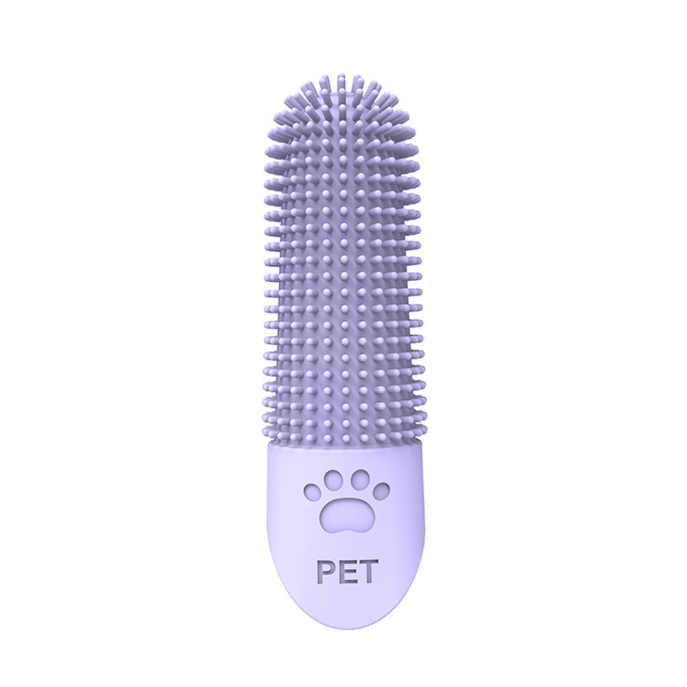 Premium Silicone Pet Toothbrush For Cats Dogs Soft Tartar Removal Dental Care Brush 8