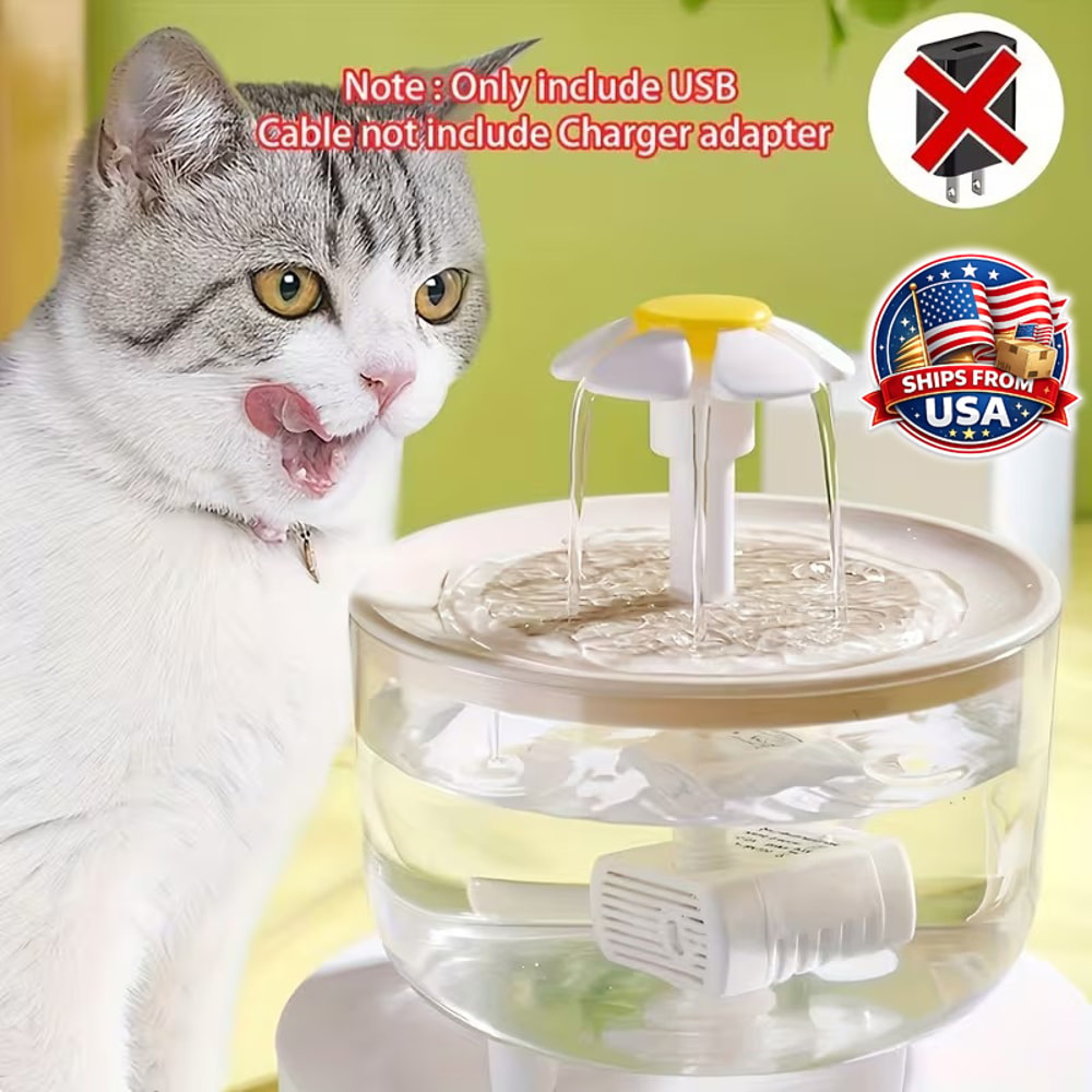 Automatic Pet Water Fountain Silent USB Power Large Capacity Pet Water Dispenser For Cats Dogs 4