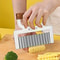 Stainless Steel Wavy Potato Slicer & Crinkle Cut Vegetable Cutter with Ergonomic Vegetable Peeler Handle
