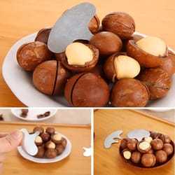 mini nut cracker tool stainless steel walnut & macadamia opener