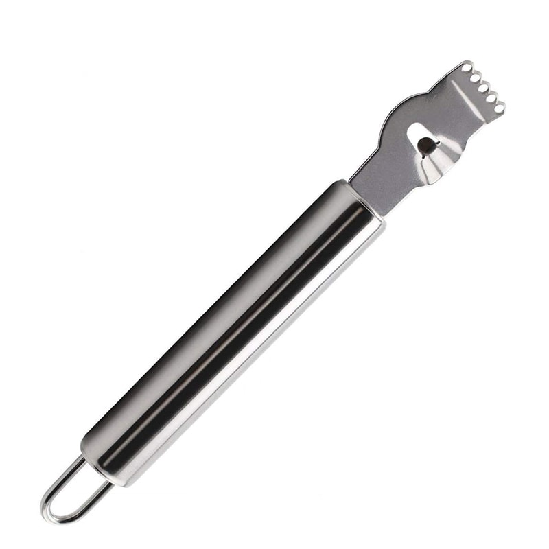 Premium Stainless Steel Citrus Zester Grater with Channel Knife & Hanging Loop