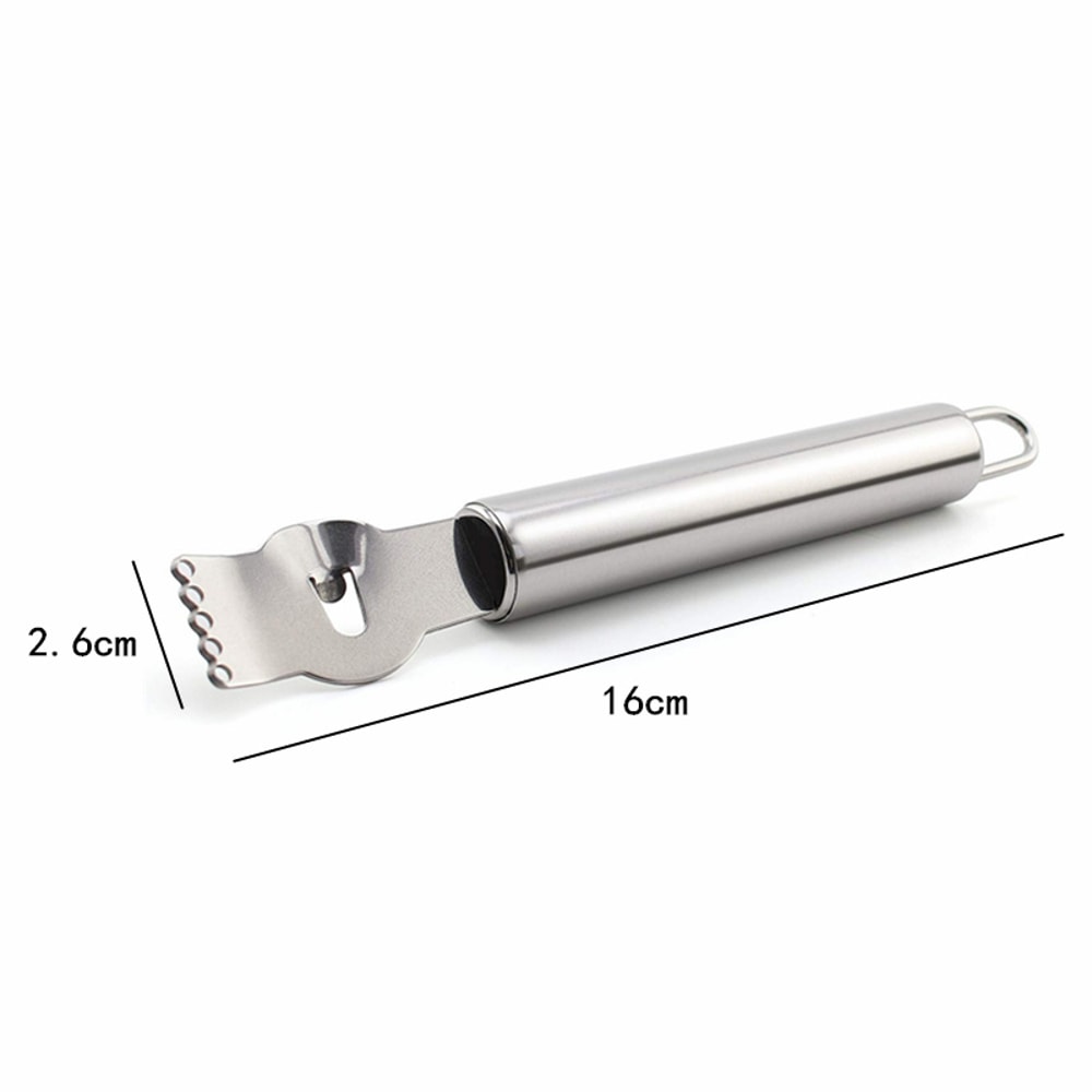 Premium Stainless Steel Citrus Zester Grater with Channel Knife & Hanging Loop