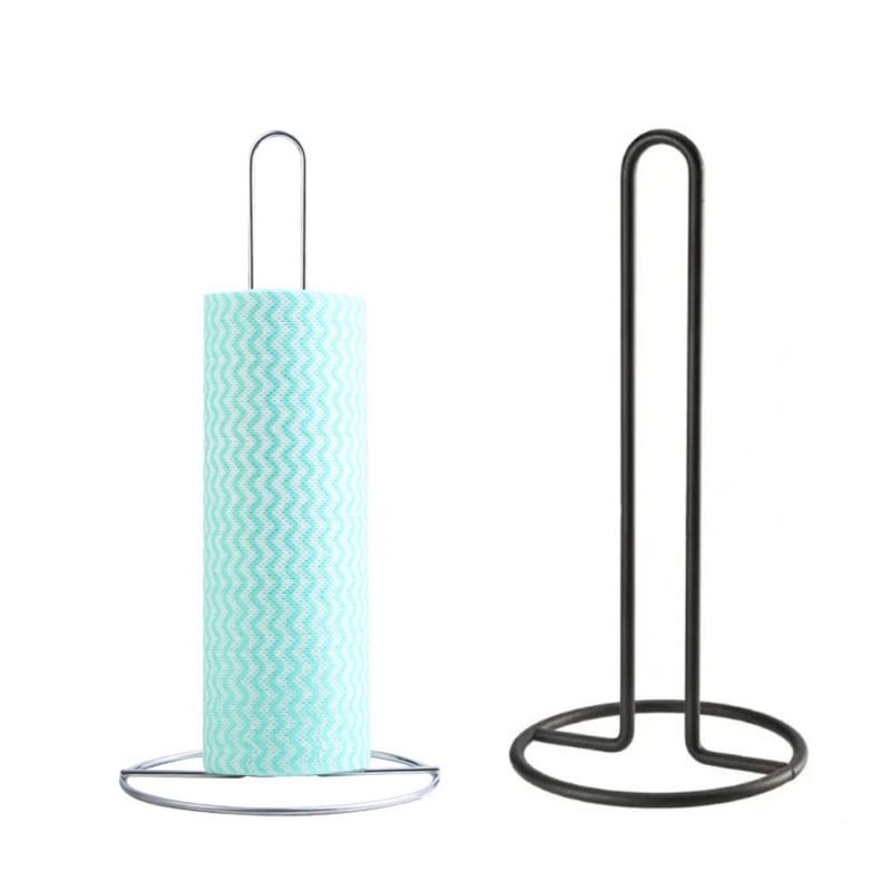 Premium Stainless Steel Paper Towel Holder One Handed Tear Vertical Napkin Rack