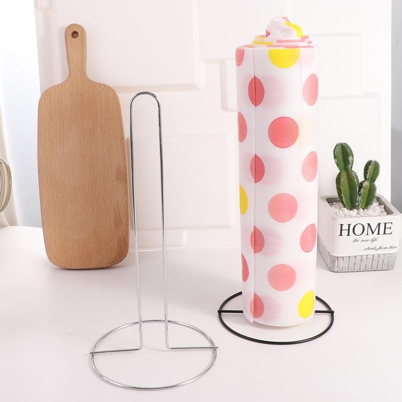 Premium Stainless Steel Paper Towel Holder One Handed Tear Vertical Napkin Rack
