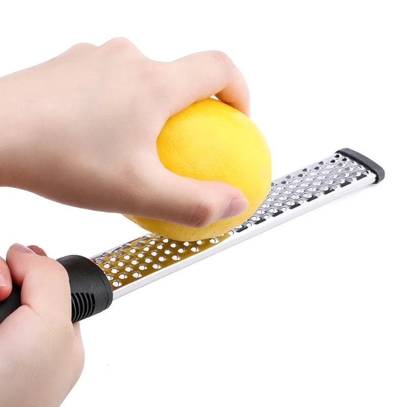 Premium Stainless Steel Kitchen Grater Handheld Cheese Lemon Zester Tool 4