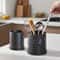 Premium Black Stainless Steel Cutlery Holder Large Kitchen Utensil Organizer For Knives Forks Chop 1