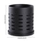 Premium Black Stainless Steel Cutlery Holder Large Kitchen Utensil Organizer For Knives Forks Chop 6