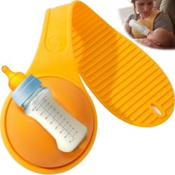 hands free silicone baby bottle holder & anti slip baby bottle stand for effortless feeding
