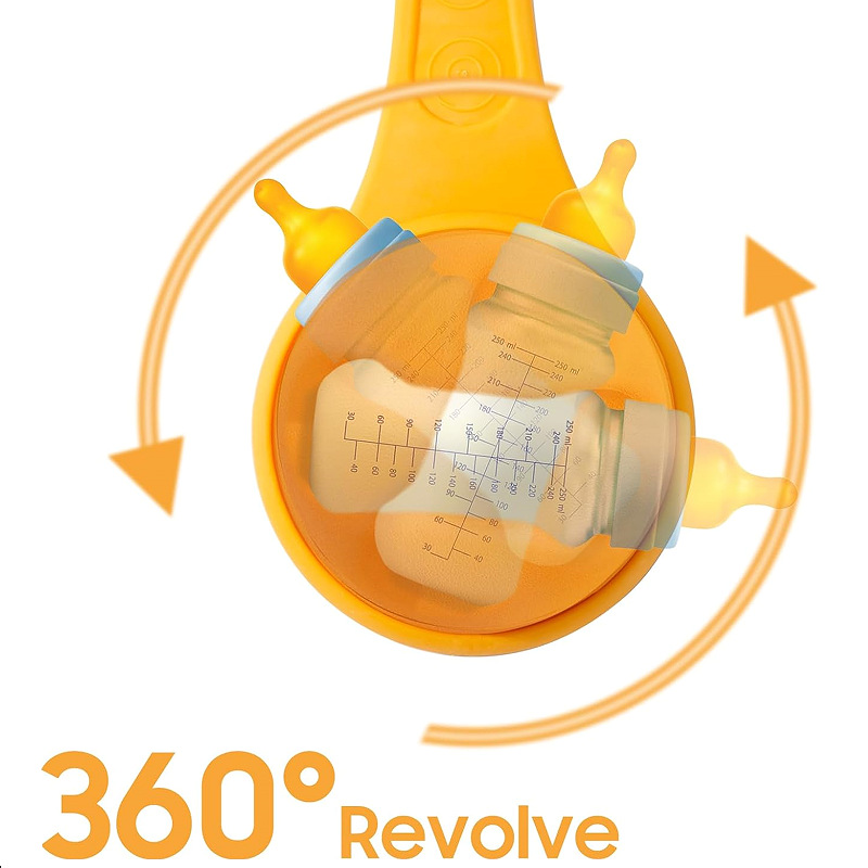 Hands Free Silicone Baby Bottle Holder & Anti Slip Baby Bottle Stand for Effortless Feeding