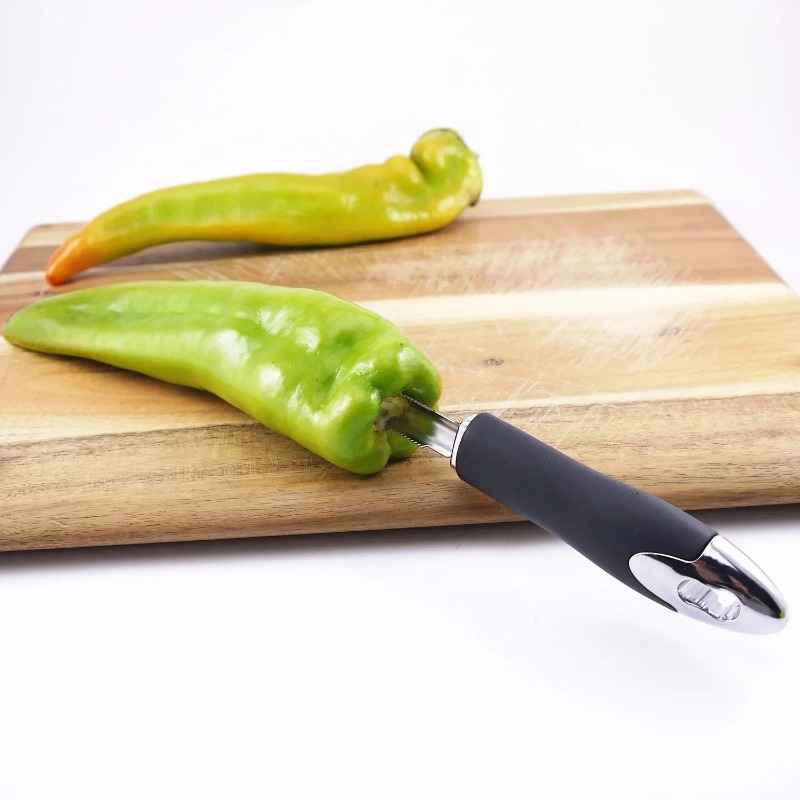 Premium Chili Vegetable Corer Stainless Steel Kitchen Tool 1