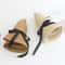 Luxury Foldable Straw Sun Hat For Women Wide Brim Beach Hat 1