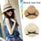 Luxury Foldable Straw Sun Hat For Women Wide Brim Beach Hat 2