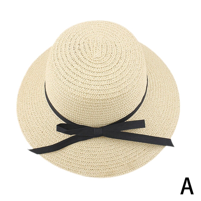 Luxury Foldable Straw Sun Hat For Women Wide Brim Beach Hat 6