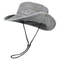 Breathable Cotton Bucket Hat With Wide Brim UV Protection Hat 0