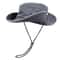 Breathable Cotton Bucket Hat With Wide Brim UV Protection Hat 6