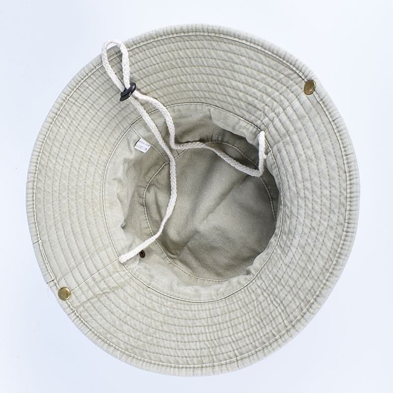 Breathable Cotton Bucket Hat With Wide Brim UV Protection Hat 5