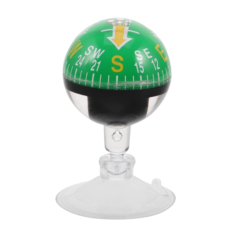 Premium Portable Car Compass Dashboard Mount Suction Cup Vehicle & Outdoor Hiking Navigation