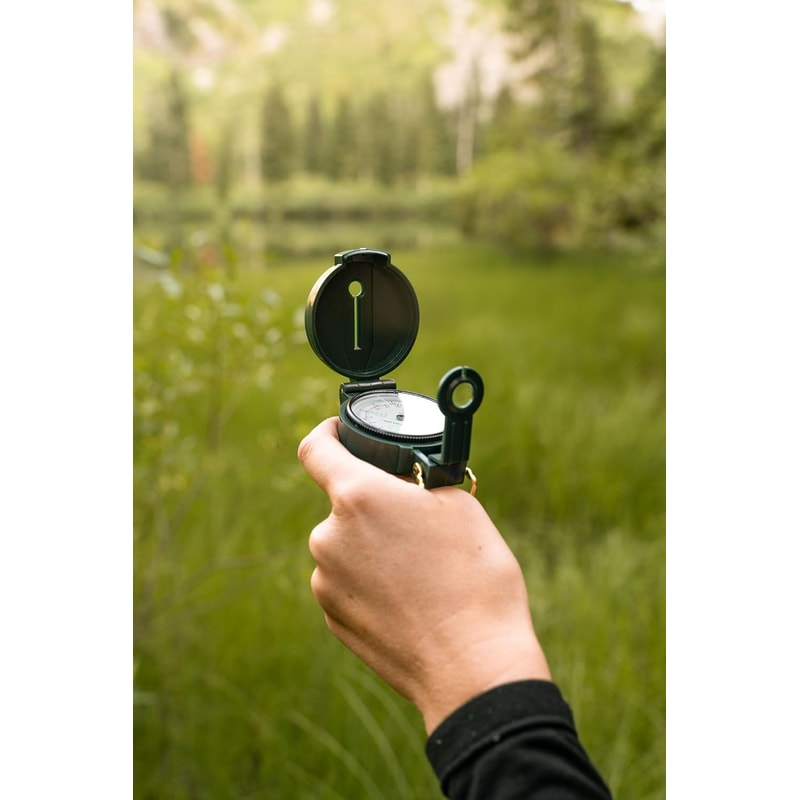 Military Grade Lensatic Compass For Hiking Survival Navigation 4