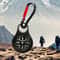 Mini Carabiner Compass Keychain Zinc Alloy Survival Tool 1