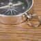 Portable Outdoor Survival Compass Stainless Steel Trekking & Hiking Tool