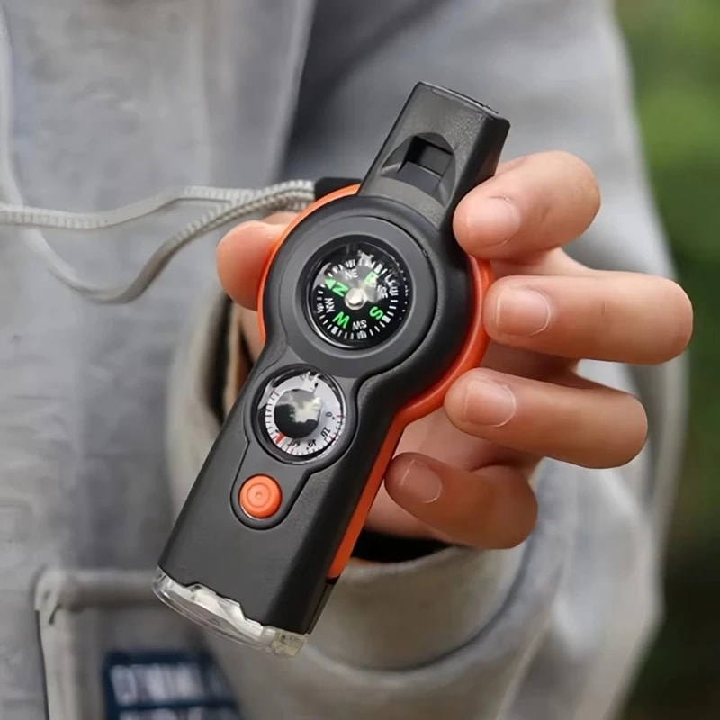 Survival Whistle With Compass Flashlight Outdoor Gear 0