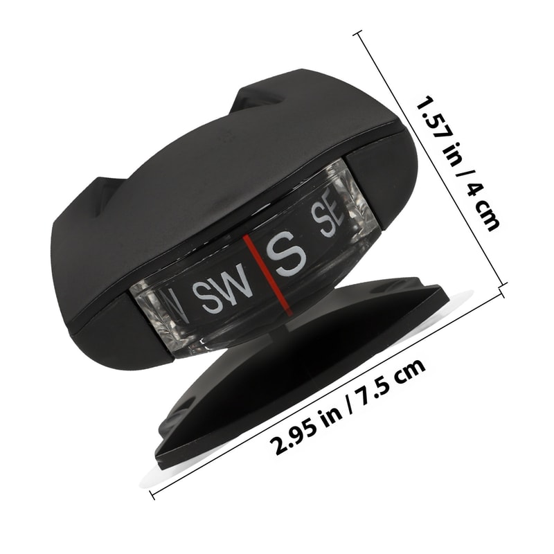 High Precision Vehicle Car Compass with Dashboard Inclinometer for Motorcycles & Boats