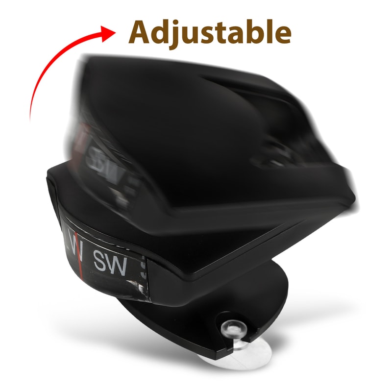 Premium Car Navigation Compass with Dashboard Inclinometer
