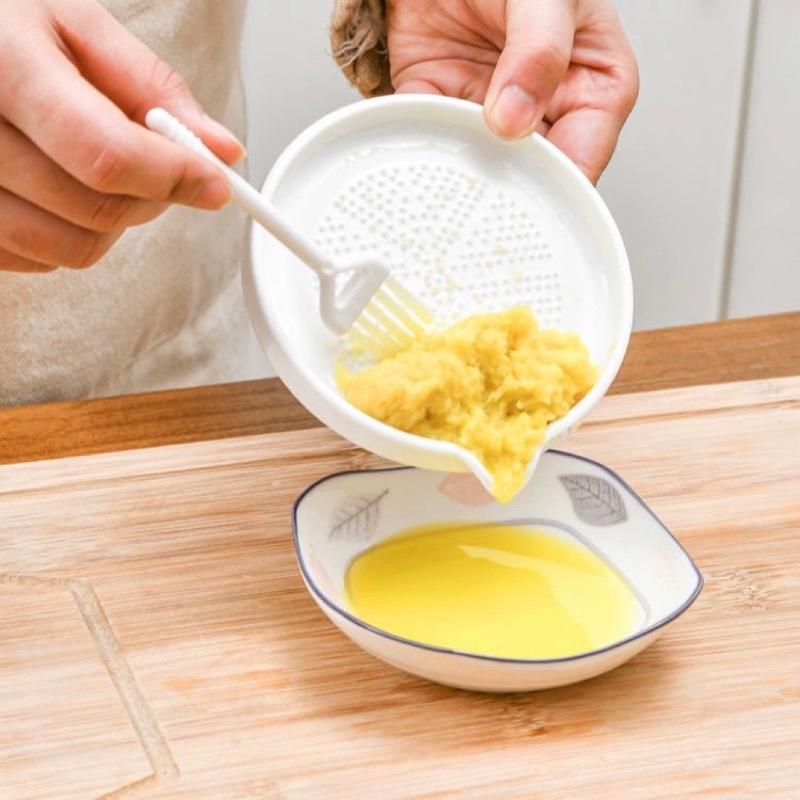 Ginger Grater and Garlic Masher with Cleaning Brush