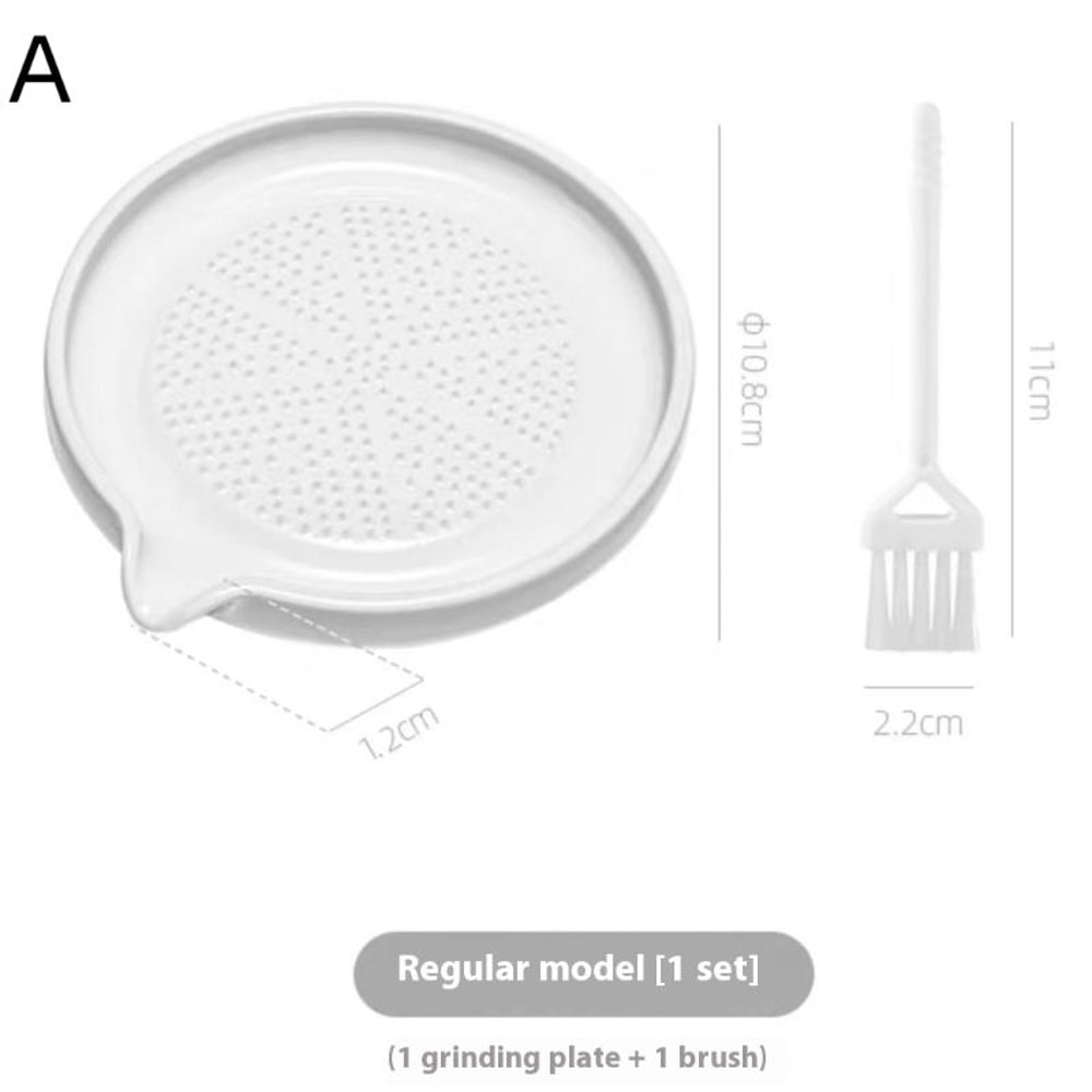 Ginger Grater and Garlic Masher with Cleaning Brush